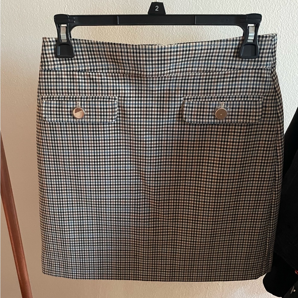 Loft plaid mini skirt